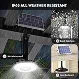 FabStyl Dual Head Solar Lights Indoor Outdoor, 3000LM Solar Shed Light, IP65 Waterproof Solar Lights Motion Sensor, Remote for Barn Patio Chicken Coop Gazebo Garage Security Lighting