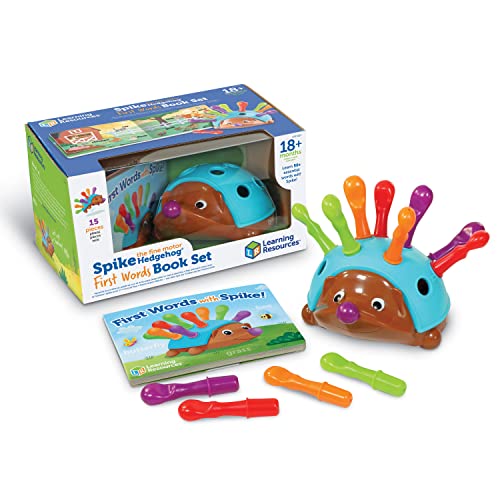 Learning Resources Spike The Fine Motor Hedgehog First Words Book Set