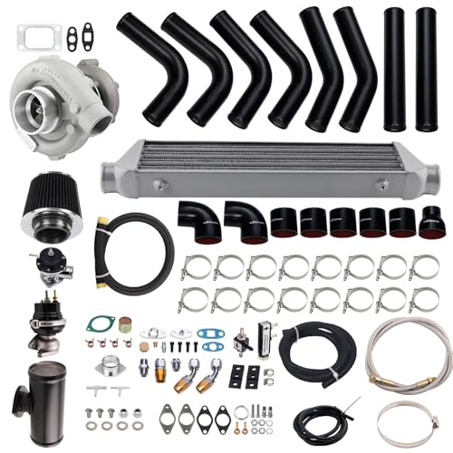 maXpeedingrods T3 T4 Turbo Turbocharger Kit for 4/6 cylinder engine with 1.5L-2.5L, Up to 400 HP, for BMW E36 325i 325is 328i 328is i6 M3 i6 E46 323i 328i