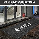 MAOVOT Custom Door Mat Personalized Logo Text Entrance Commercial Floor Mats with Non-Slip Rubber Backing Indoor Outdoor Waterproof Mat 3' x 4'