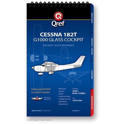 Cessna 182T/G1000 Qref Checklist Book