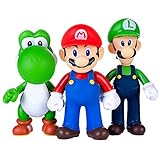 ABESSLON 6pcs/Set Mario Figures Toy - Mario & Luigi Figurines – Yoshi & Mario Bros Action Figures Mario Toy