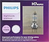 Philips Automotive Lighting H7 NightGuide Platinum Upgrade Headlight Bulb, Pack of 2, (H7NGPS2)