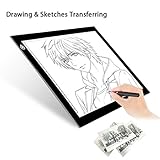 LitEnergy A4 LED Copy Board Light Tracing Box, Ultra-Thin Adjustable USB Power Artcraft LED Trace Light Pad for Tattoo Transferring, Drawing, Streaming, Sketching, Animation, Stenciling