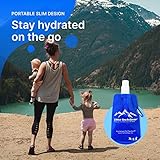 ETG Best Collapsible Water Bottle BPA Free (10-Pack) Gym, Sports, Teams, Hiking, Camping, Biking, Outdoors, Beach, Traveling, Yoga & More, Lightweight, Foldable, Reusable, 16.9oz Hydration-On-The-Go