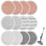 Pads for Shark Steam Scrub Mop: 12 Pack Spin Mop Refills Fit for Shark S7000 S7001 S7000C S7201 S7000AMZ S8201 S8001 Steam and Scrub Pads - Hard Floor Steam Mop Washable Pads S7001TGT