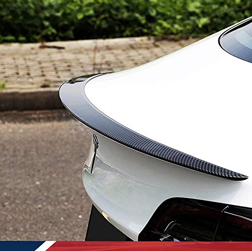 Model 3 Real Carbon Fiber Trunk Spoiler for Tesla Model 3 2016-2023 Rear Trunk Lid Spoiler Wing Factory Outlet (Carbon Fiber)