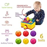 Bambiya Ball Popper Game with Hammer Toy –Baby Toy with Fun Lights and Sound Effects – Hours of Fun and Skills Development with This Baby Ball Toy for Kids 3+ Year Old