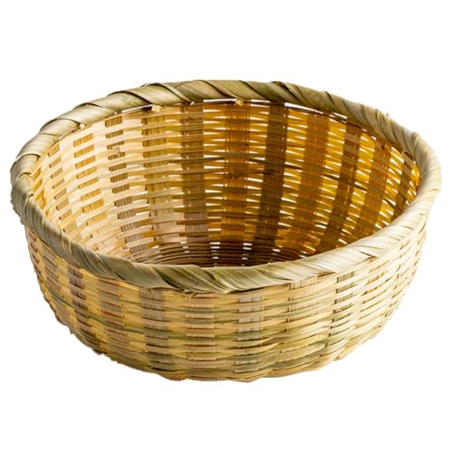 Fried Rice Colander (15.5) Bamboo Woven Hand Woven Basket Natural Natural Material Bamboo Basket Japan Units Interior Colander