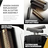 Wahl Professional Vanish Shaver Foil Head Cutter Bar Replacement High Performance Shaving Accessories