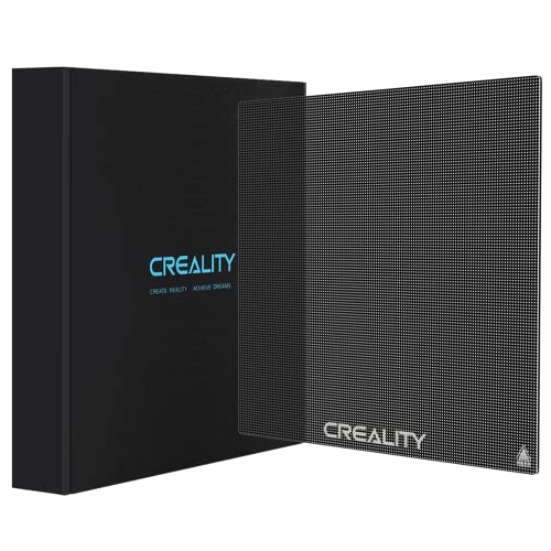 Creality Official Ender 3 Glass Bed 3D Printer Platform, 235x235MM Tempered Glass Plate Build Surface for Ender 3 PRO/Ender 5 PRO/Ender 3 S1/Ender 3 Neo/Ender 3 V2 Neo, Good Adhesion Remove Easily
