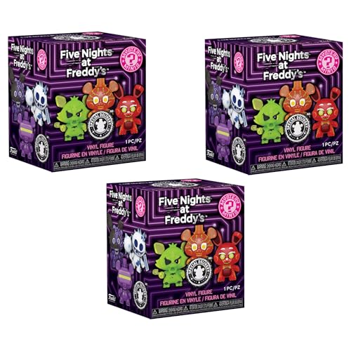 Funko Pop! Mystery Minis: Five Nights at Freddy’s – Events 3-Pack Random Figures | FNAF Horror Game Blind Box Collectible Vinyl (3, Mini Box)