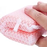 Sponge Individually Wrapped, Kitchen Dishwashing Sponge, Mesh Net Scouring Pad, Odor-Free Sponge Wipes Suitable for Travel Apartments (Multicolor Pack of 10)