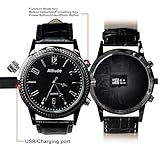 1080P HD Hidden Camera Watch with 16GB Memory Card, Connected to Computer to Read Data, Hidden Spy Camera Used for Home Indoor and Outdoor Security, No Need WiFi Cam, for Windows/Mac/Linux Systems