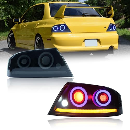 VAVNLR Tail Lights Assembly Fit for Mitsubishi evo Tail Light 7/8/9 Generation ct9a 2001-2007