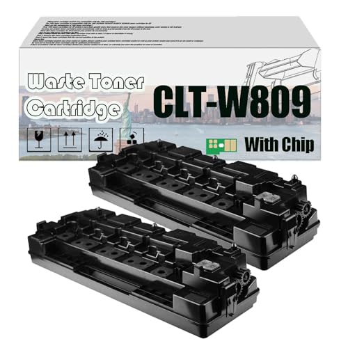 AWDAXC CLT-W809 CLTW809 Waste Toner Box, Compatible for Samsung CLX-9301NA CLX-9201NA CLX-9201ND CLX-9251ND Printers 2 pcs