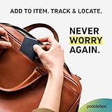 Pebblebee Tracker Card Universal - Rechargeable Slim Item Tracker | Alternative to Air Tag & Android Trackers | 18-Month Battery Life | Works with Android & iOS Find My Apps | LED & Sound Alerts