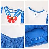 HOIZOSG Sailor Moon Princess Costume for Baby Girls Halloween Outifts Birthday Bodysuit Romper Tutu Dress w/Headband 80