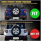 LitMiRaCle Smoke lens LED Tail Lights Compatible with Jeep Wrangler JL 2018-2024, Brake Light Reverse Light Turn Signal Lamp Running Lights Side Marker Light Assembly