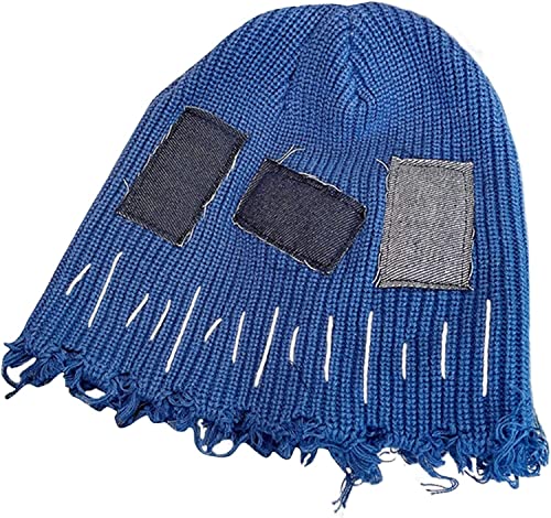 SKUZA Knitted Hat,Patch Beggar Hat Baggy Slouchy Beanie Hat Crochet Knitted Hat Skullies Beanie Bucket Hat for Men Women Bonnet hat isherman Hat Warm Windproof Cap