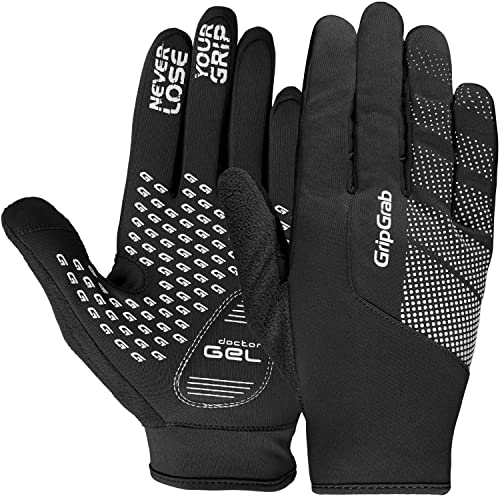 GripGrab Ride Windproof Spring Fall Gel Padded Bicycle Gloves Thermal Cycling Gloves Cold Weather Thin Winter Cycling Gloves