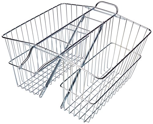 Wald 535 Rear Twin Bicycle Carrier Basket (18 x 7.5 x 12)