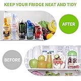 Drink Organizer for Fridge, Soda Can Dispenser for Refrigerator, Automatic Drink Dispenser for Fridge Holds up to 25 Cans, 5 Row