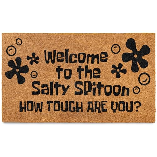 MAINEVENT Welcome to The Salty Spittoon Door Mat 30x17 Inch, Salty Spittoon Doormat, House Decor, Funny Nerd Gift Geek Decor Funny Nerdy Decor