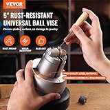 VEVOR Ball Vise, 5" Engraving Setting Tool, 360° Rotation Engraving Block Vise, 35 PCS Attachment Jewelry Engraving Block Tools Standard Block for Gemstone Inlay and Small-Scale Engraving