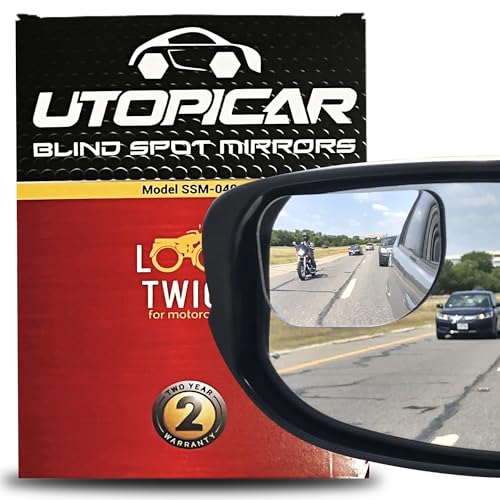 Blind Spot Convex Car Mirrors: XLarge Rear View - Rearview Automotive Mirror for Car - Exterior Accessories and Interior for Women & Men (2Pack)