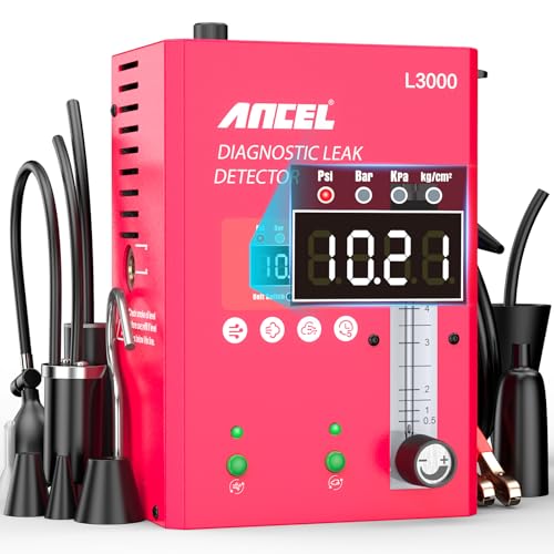 ANCEL (Upgrade Digital S3000 PRO Version L3000 Automotive Smoke Machine with Built-in Air Pump and Digital Pressure Gauge. Upgraded EVAP Smoke Machine Leak Tester for Leaks Test in Vacuum,Fuel, etc.