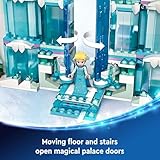 LEGO Disney Frozen Elsa’s Ice Palace Building Set for Kids, Princess Castle with Anna and Elsa Mini-Doll Figures, Disney Princess Toy Gift Idea for Girls, Boys and Movie Fans Ages 6 and Up, 43244