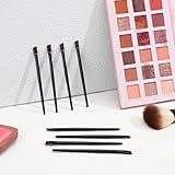 200 Pieces Disposable Angled Eyebrow Brushes Bulk Brow Tint Brush Eye Brow Brush Flat Tapered Eyeliner Brush Tinting Concealer Brush Eye Shadow Applicator Sticks Eye Makeup Brushes