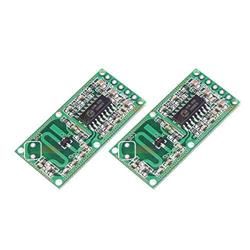 DEVMO 2PCS Microwave Doppler Radar Motion Detector Sensor RCWL-0516 Module Board Switch Compatible with Ar-duino Raspberry PI,Human Rat Cat Detector