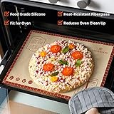 26x16 Inch Extra Thick Silicone Baking Mat with Measurements, Non-slip and Reusable - For Cookies, Bread, Pastry