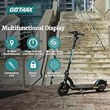 Gotrax Gmax Ultra Electric Scooter, 10" Pneumatic Tire, Max 45 Mile & 20Mph Speed by LG Battery, Double Anti-Theft Lock, Bright Headlight and Taillight, Foldable Cruise Control Escooter for Adult