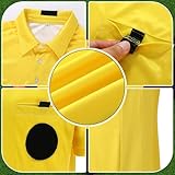 7PCs Soccer Kit - Adult Referee Jersey, Cards, Whistle, Socks, Flags, Costume M