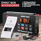 Spirit Box Ghost Hunting Equipment — Handheld EVP Ghost Hunting Equipment Kit with 32 GB Micro SD & Integrated Flashlight — Paranormal Equipment Ghost Box for Scanning & Recording Spirits