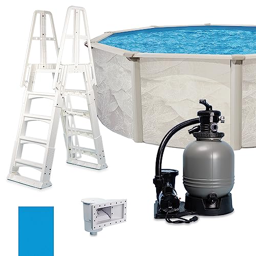 Boulder 18' x 52" ATS+ Easy-Build Steel Above Ground Swimming Pool Kit by WaterThat
