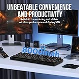 EPOMAKER Galaxy100 QMK/VIA Wireless Gaming Keyboard, Aluminum Mechanical Keyboard with PP Plate, Hot Swappable Custom Keyboard, Bluetooth/2.4Ghz/USB-C (Black, Wisteria Linear Switch)