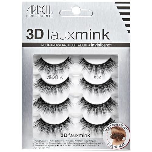 Ardell 3D Faux Mink 852, 4 Pairs