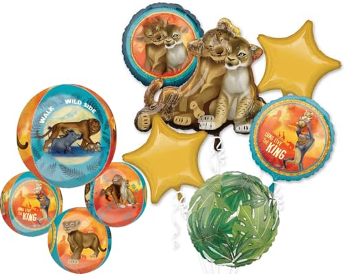 Anagram Lion King Birthday Party Supplies Jungle Safari Orbz Balloon Bouquet Decorations 7pc
