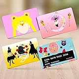 Card Stickers Bank Debit Credit Anime Vinyl Cover Hino Label Rei Removable Makoto Protector Kino Case Slim Waterproof Gift For Office Home Friends Holiday Xmas New Year