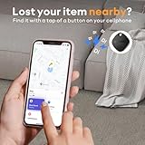 ATUVOS Air Tags-2 Pack, Bluetooth Luggage Tracker Works with Apple Find My APP (iOS Only, Not for Android), Keys Finder and Item Locator for Luggage, Backpack, Suitcases, Replaceable Battery (Black)