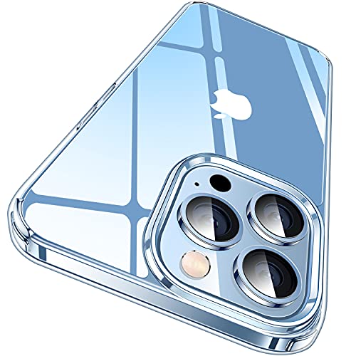 CASEKOO for iPhone 13 Pro Max Case Crystal Clear, [Not Yellowing] [Military-Drop Protection] Shockproof Protective for iPhone 13 ProMax Phone Case 6.7 inch 2021, Clear