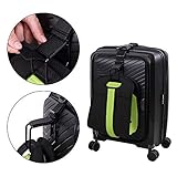 Vigorport Luggage Hook Strap,J Hook for add a Bag Luggage,Multi Adjustment Bag Strap Hook with Hands Free(Black-Large Size)