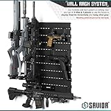 Savior Equipment Wall Rack System Heavy-Duty Steel Tactical Rifle Carbine Shotgun Handgun Storage Wall Mount, Modular Firearms Gun Wall Gear Accessories Organizer, Holds up to 6 Rifles & 6 Pistols