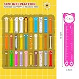 Chinco 60 Pieces Kids Bookmarks Animal Funny Cartoon Ruler Cute Reading Marks Back to School Gifts for Animal Theme Bookmark Ruler for Kids Girls Students Adult