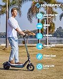 Hoverfly X5 Electric Scooter for Adults, Anti-Flat 10" Solid Tire, Max 25 Mile Range and 20Mph Speed Power by 500W Motor,15% Uphill with Front Suspension Shock Absorber, Foldable Commuting Escooter