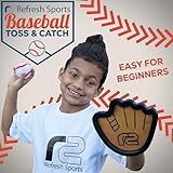 Baseball Toss and Catch Game Ball Set - 4 Pack - Best Toy Gifts for Boys & Girls All Ages - Fun Beginner Baseball Glove Trainer - Velkro Ball and Catch Game for Kids. Outdoor Toys Birthday Gift Ideas